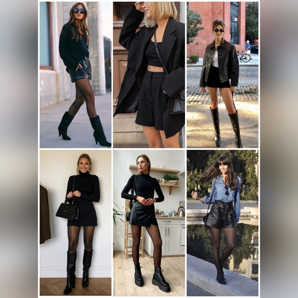 Shorts & Tights 🖤 Thrift The Look